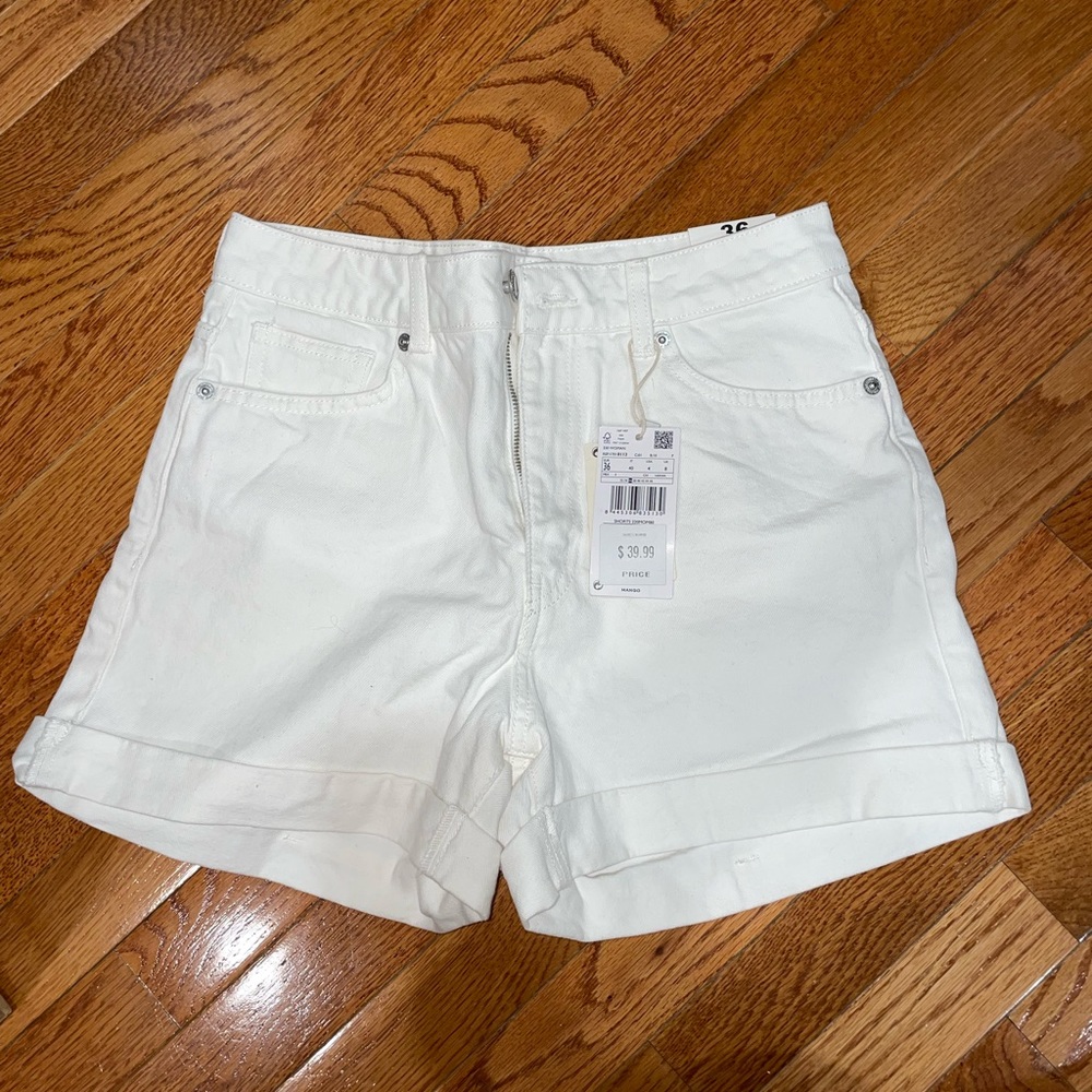 Mango White Mom Jeans Never Worn with Tags